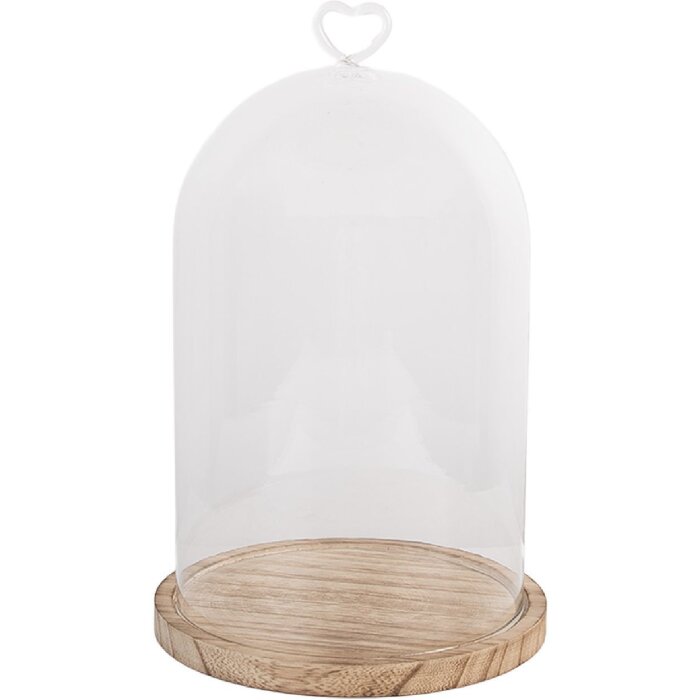 Clayre & Eef 6GL5361 Стеклянный колпак 17x27 см