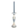 Clayre & Eef Подсвечник Ø 10x27 см Белый и Синий