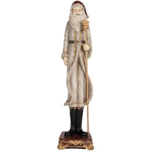 Clayre & Eef 6PR5369 Dekoration Weihnachtsmann 10x10x42 cm