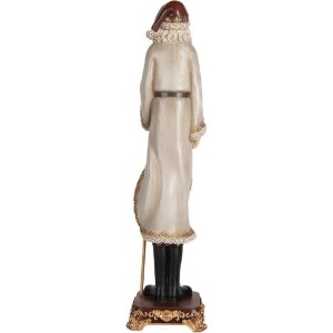 Clayre & Eef 6PR5369 Dekoration Weihnachtsmann 10x10x42 cm