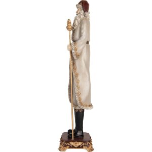 Clayre & Eef 6PR5369 Dekoration Weihnachtsmann 10x10x42 cm