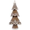 Clayre & Eef Декор Рождественская ёлка 7x5x11 см бежево-белая