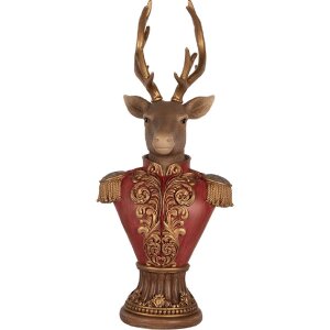 Clayre & Eef 6PR5394 Dekoration Büste Hirsch...