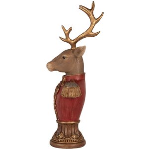 Clayre & Eef 6PR5394 Декоративная бюста оленя 16x14x36 см