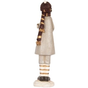 Clayre & Eef Декорация Ребенок 8x8x30 см Серый и Коричневый