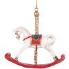 Clayre & Eef 6PR5413 Dekoration Hänger Schaukelpferd 8x2x7 cm