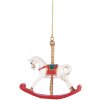 Clayre & Eef 6PR5413 Dekoration Hänger Schaukelpferd 8x2x7 cm