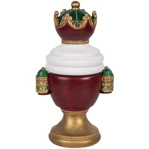 Clayre & Eef Бюста Санта Клауса с LED 15x10x26 см