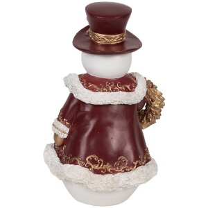 Clayre & Eef Декоративный снеговик 15x14x24 см