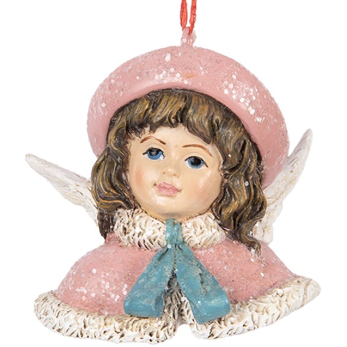 Clayre & Eef Подвеска Ангел 8x7x7 см