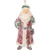 Clayre & Eef Подвес Дед Мороз 5x4x12 см