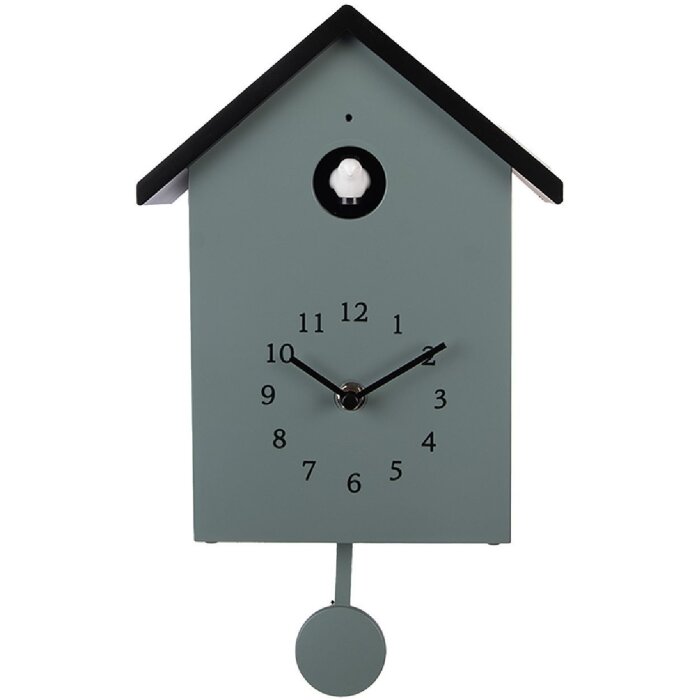 Настенные часы Clayre & Eef 6KL0838GR 20x10x26 см, зеленые