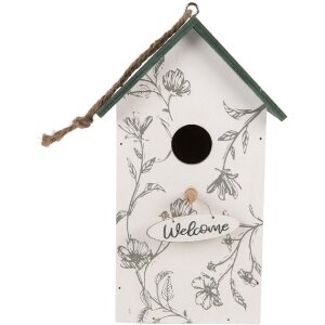 Clayre & Eef 6H2440 Vogelhaus 15x10x22 cm Weiß...