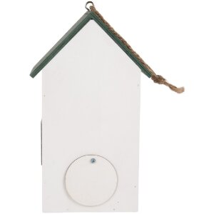 Clayre & Eef 6H2440 Скворечник 15x10x22 см Белый/Зеленый