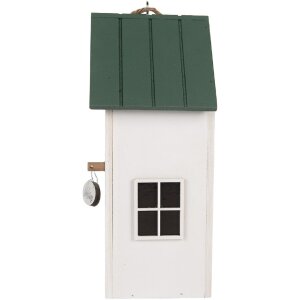 Clayre & Eef 6H2440 Скворечник 15x10x22 см Белый/Зеленый