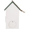 Clayre & Eef 6H2440 Скворечник 15x10x22 см Белый/Зеленый