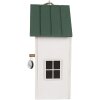 Clayre & Eef 6H2440 Скворечник 15x10x22 см Белый/Зеленый