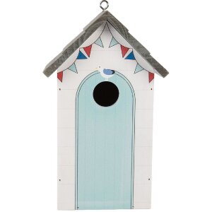 Clayre & Eef 6H2441 Vogelhaus 15x10x22 cm weißgrau