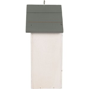 Clayre & Eef 6H2441 Скворечник 15x10x22 см белый/серый