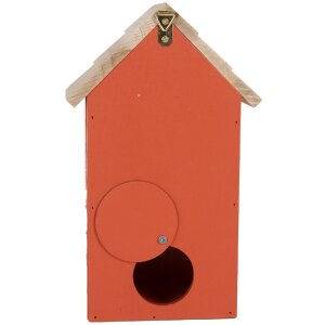 Clayre & Eef 6H2442 Vogelhaus 15x10x22 cm Rot Braun