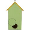 Clayre & Eef 6H2443 Vogelhaus 15x10x22 cm Grün und Gelb