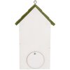 Clayre & Eef Домик для птиц 15x10x22 см Белый/Зеленый