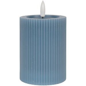 Clayre & Eef 6CA0003BL LED Kerze Ø 8x13 cm /...