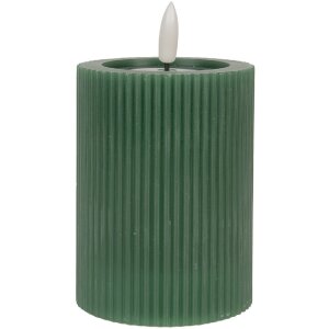 Clayre & Eef 6CA0003DGR Kerze mit LED Durchmesser...