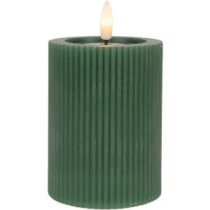 Clayre & Eef 6CA0003DGR Kerze mit LED Durchmesser...