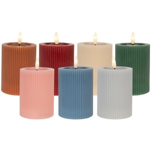 Clayre & Eef LED-свеча Ø 8x13 см, 2xAA