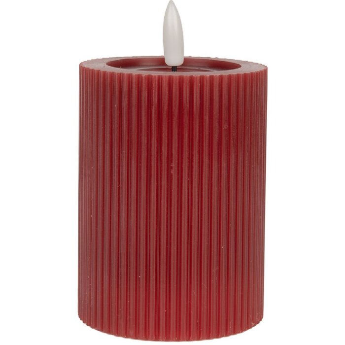 Clayre & Eef 6CA0003R LED Kerze mit Durchmesser 8x13 cm