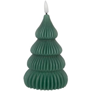 Clayre & Eef 6CA0004 Kerze mit LED Ø 8x17 cm...