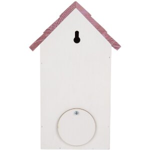 Clayre & Eef 6H2452 Скворечник 15x10x22 см Бело-розовый