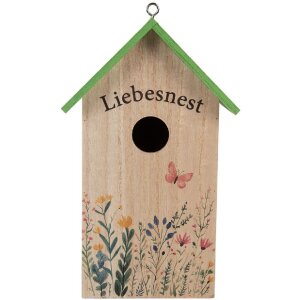 Clayre & Eef 6H2453 Vogelhaus 14x10x23 cm Weiß...