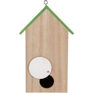 Clayre & Eef 6H2453 Скворечник 14x10x23 см Белый/Зеленый