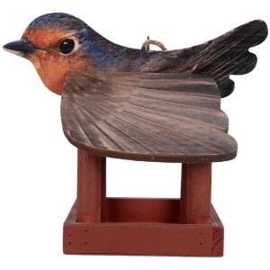 Clayre & Eef Домик для птиц 17x25x21 см, Красно-коричневый