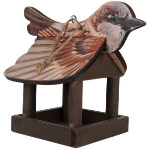 Clayre & Eef 6H2456 Vogelfutterhaus 17x25x21 cm...