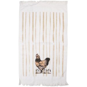 Clayre & Eef CTRFL-1 Gästetuch 40x66 cm...