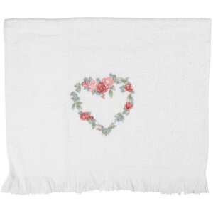 Clayre & Eef CTSLF Gästetuch 40x66 cm Weiß...