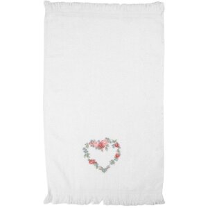 Clayre & Eef CTSLF Gästetuch 40x66 cm Weiß...