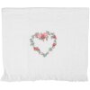 Clayre & Eef CTSLF Гостевое полотенце 40x66 см Белый/Розовый