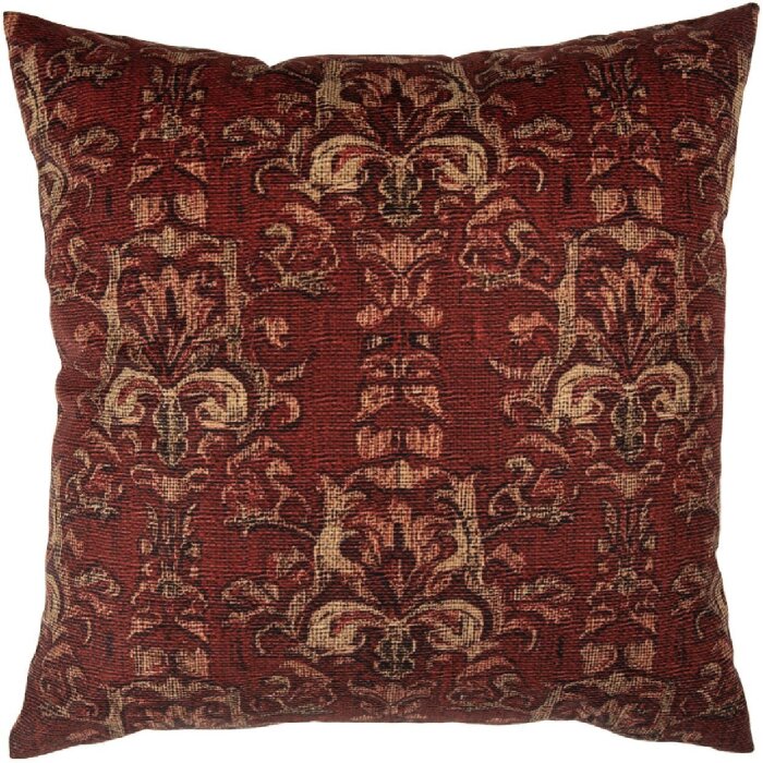 Clayre & Eef KT021.427 Kissenhülle 45x45 cm Rot und Gelb