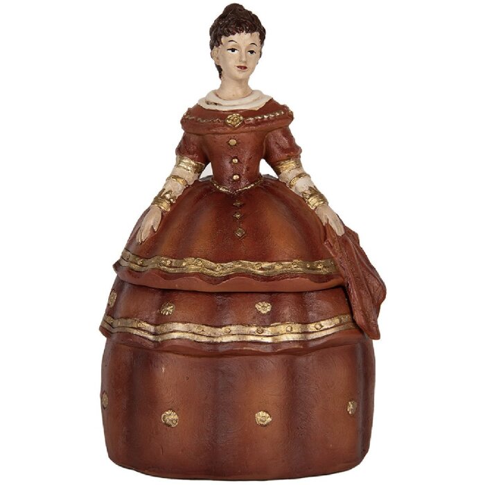 Clayre & Eef 6PR5546 Schmuckkasten Frau 19x16x29 cm Rot