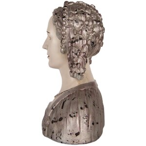 Clayre & Eef 6PR5548 Dekoration Büste Frau 27x15x30 cm Beige-Braun