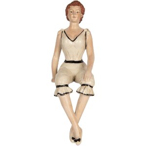 Clayre & Eef 6PR5560 Dekoration Frau 12x10x29 cm Beige