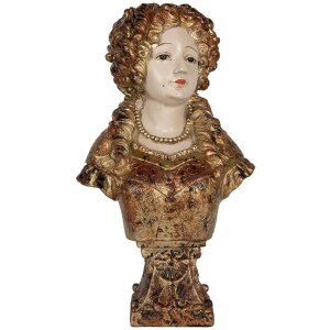 Clayre & Eef 6PR5563 Dekoration Büste Frau Beige...