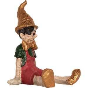 Clayre & Eef 6PR5573 Pinocchio 13x13x19 cm beige-rot