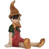 Clayre & Eef Пиноккио 13x13x19 см бежево-красная фигурка