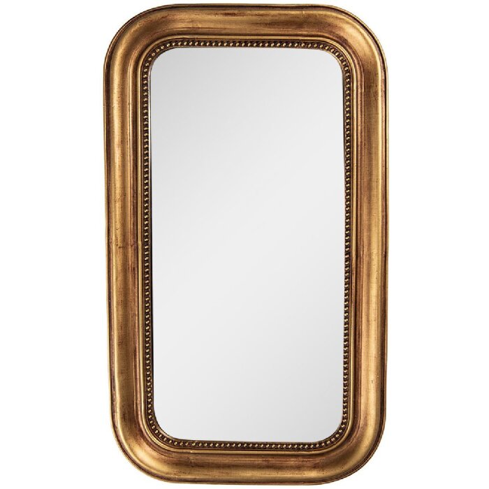 Clayre & Eef 62S312 Зеркало настенное 21x36 см золотистое