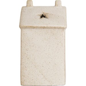 Clayre & Eef 6CE2176L Dekoration Haus mit LED 10x9x18 cm